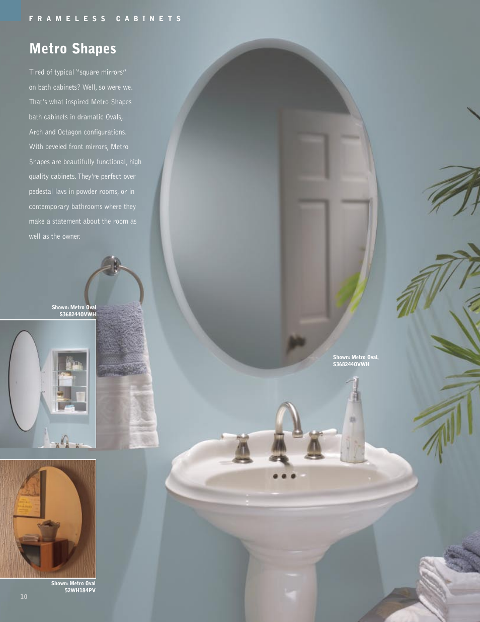 Metro shapes | NuTone Hampton Series User Manual | Page 10 / 60