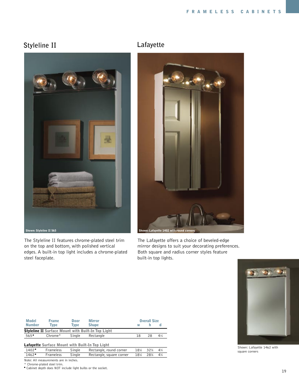 Styleline ii lafayette | NuTone Hampton Series User Manual | Page 19 / 60