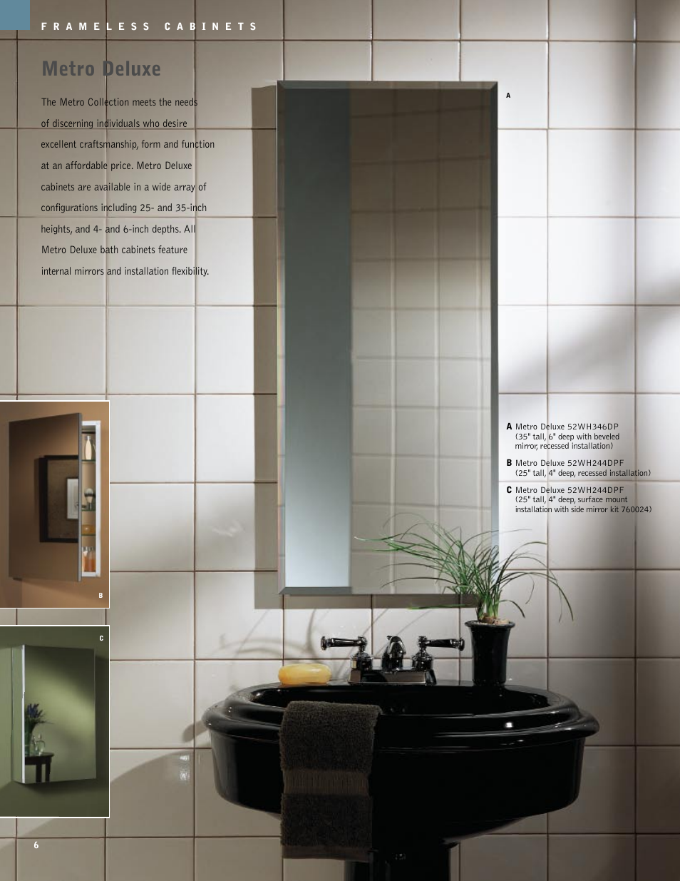 Metro deluxe | NuTone Hampton Series User Manual | Page 6 / 60