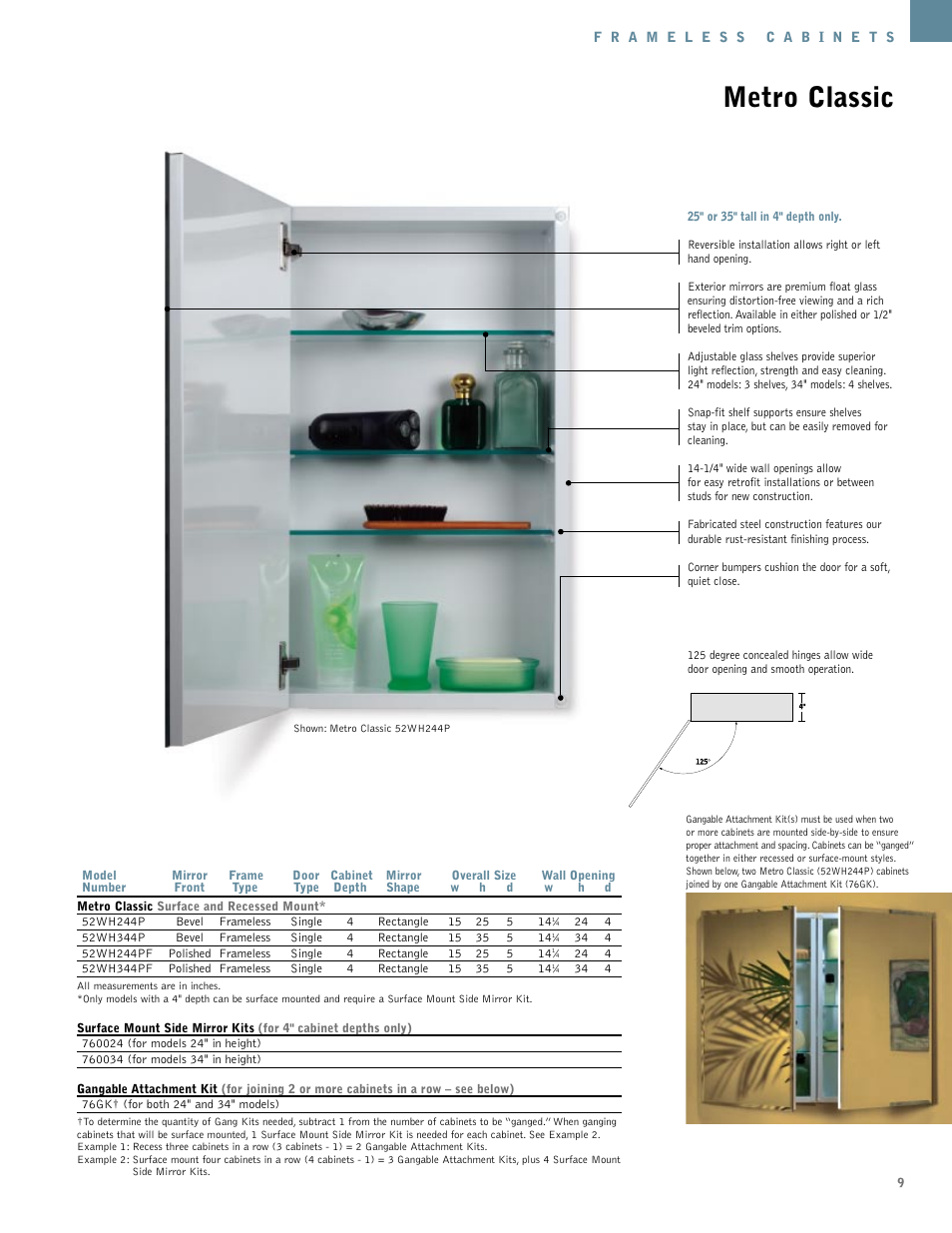 Metro classic | NuTone Hampton Series User Manual | Page 9 / 60