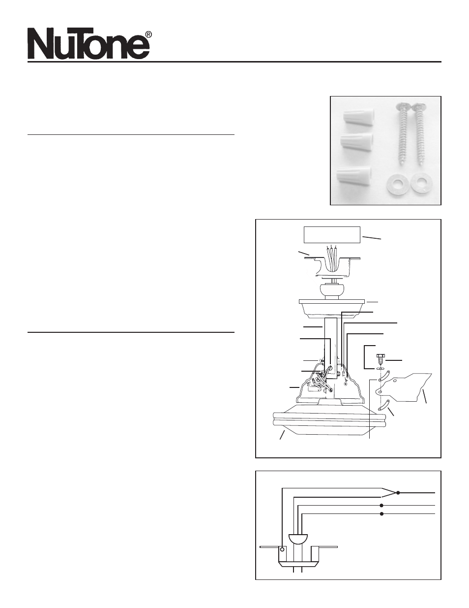 NuTone PFC-56II User Manual | 2 pages