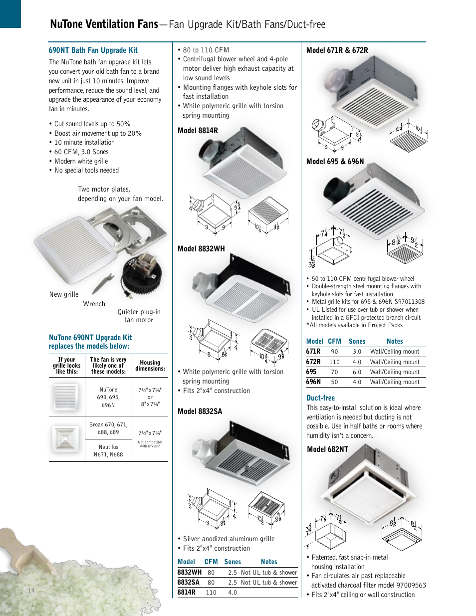 NuTone QTXEN User Manual | Page 14 / 36