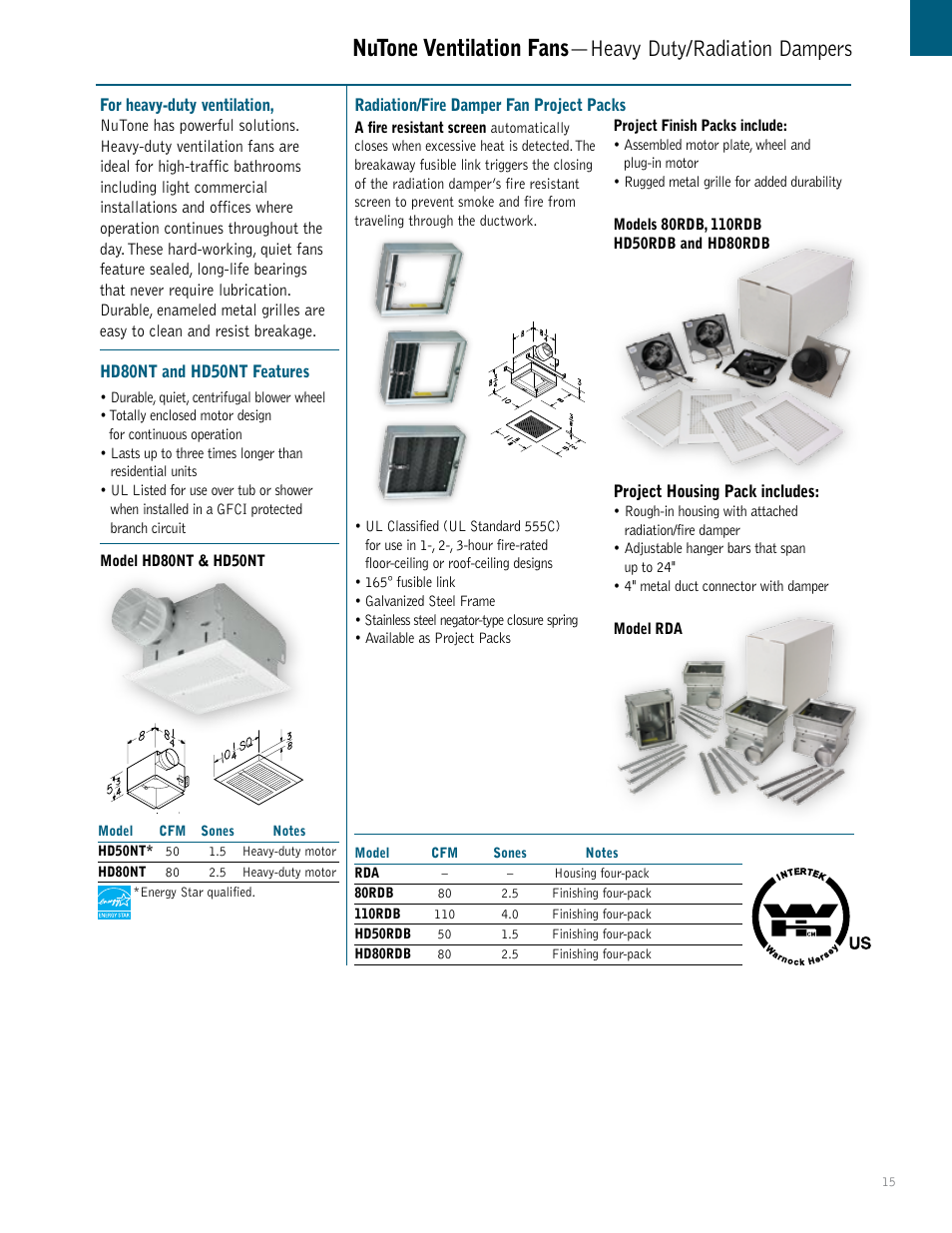 NuTone QTXEN User Manual | Page 15 / 36