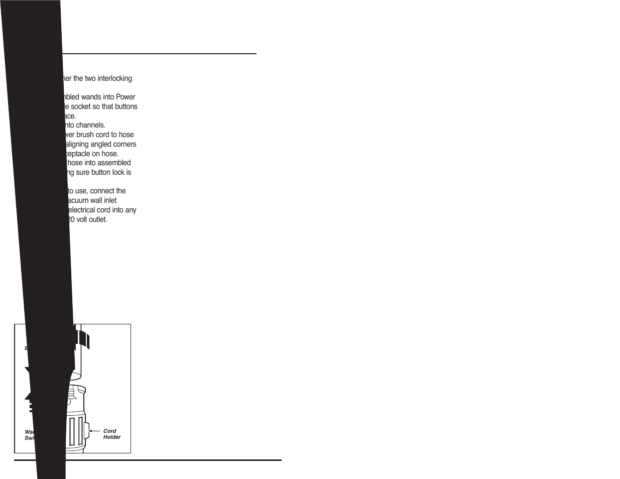 How to assemble the power brush | NuTone CT600 User Manual | Page 4 / 12