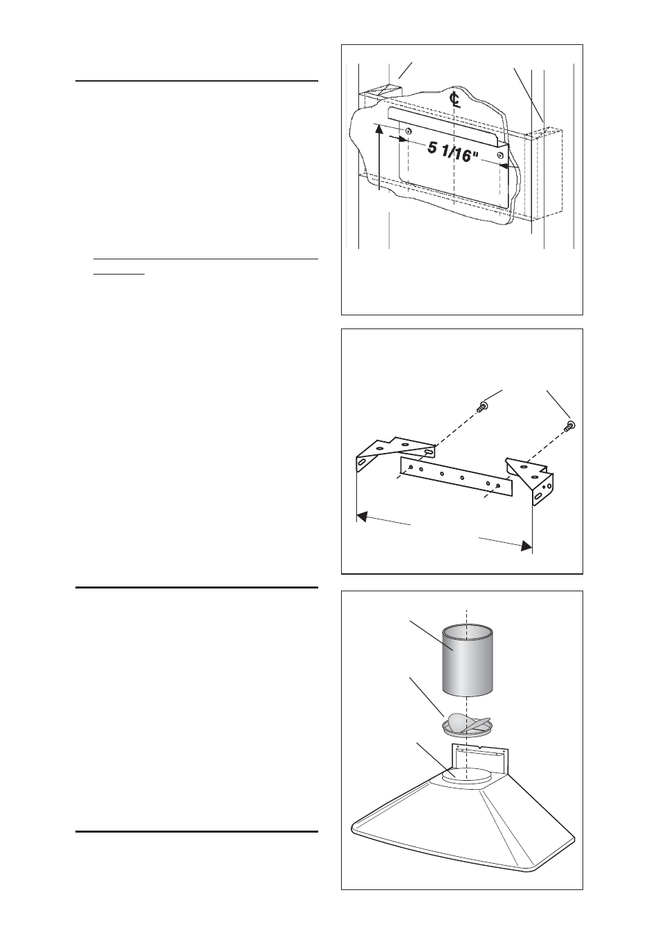 Instalacion de los soportes para el montaje, Preparación de la campana | NuTone NP50000 User Manual | Page 26 / 36