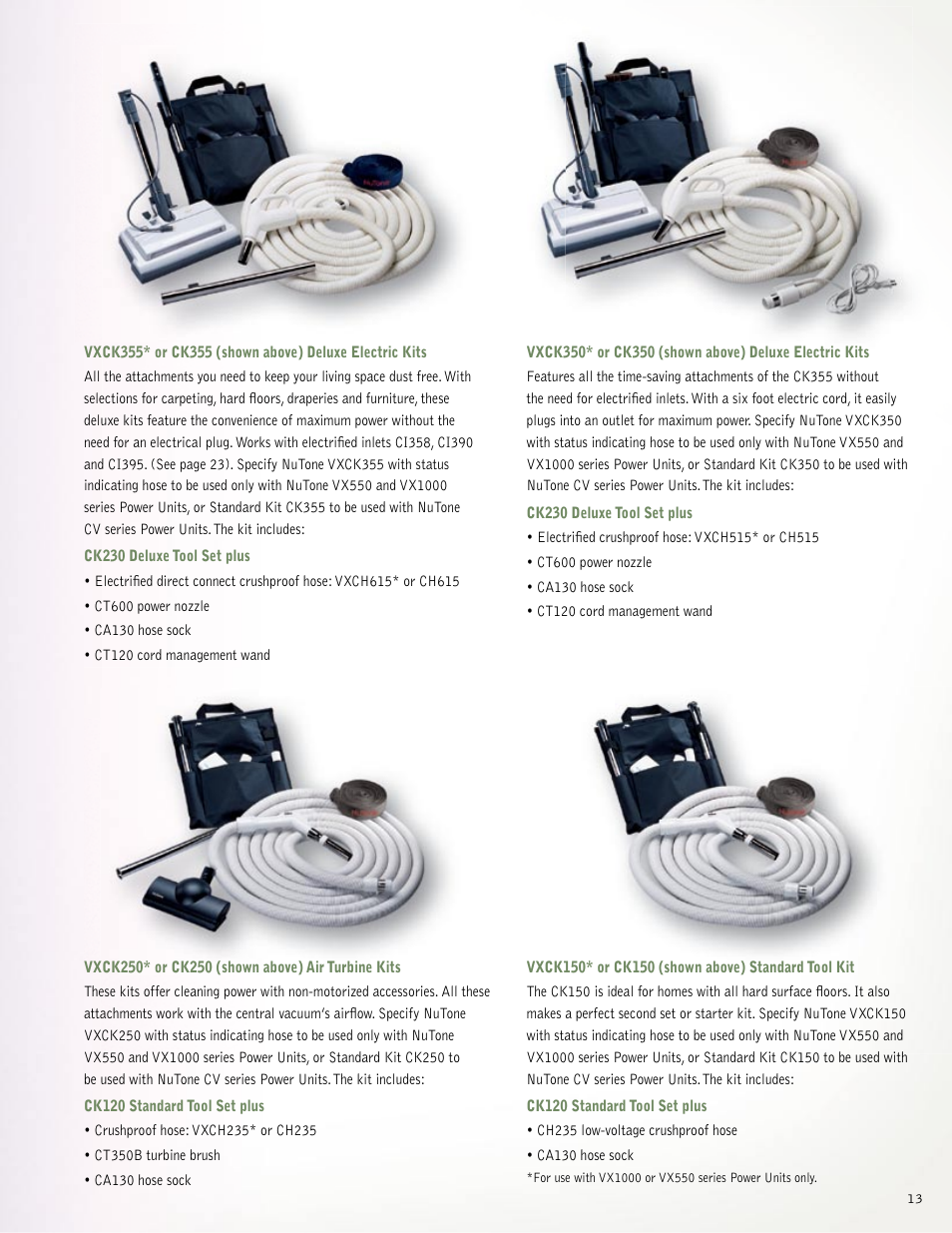 NuTone VX550 User Manual | Page 13 / 32