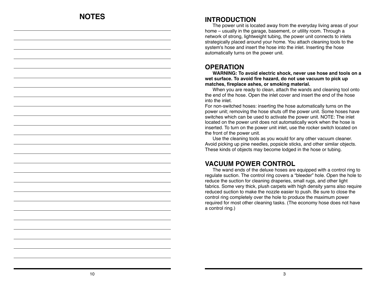 NuTone CV350 User Manual | Page 3 / 6