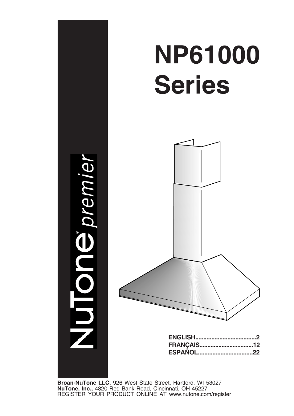 NuTone NP61000 User Manual | 36 pages