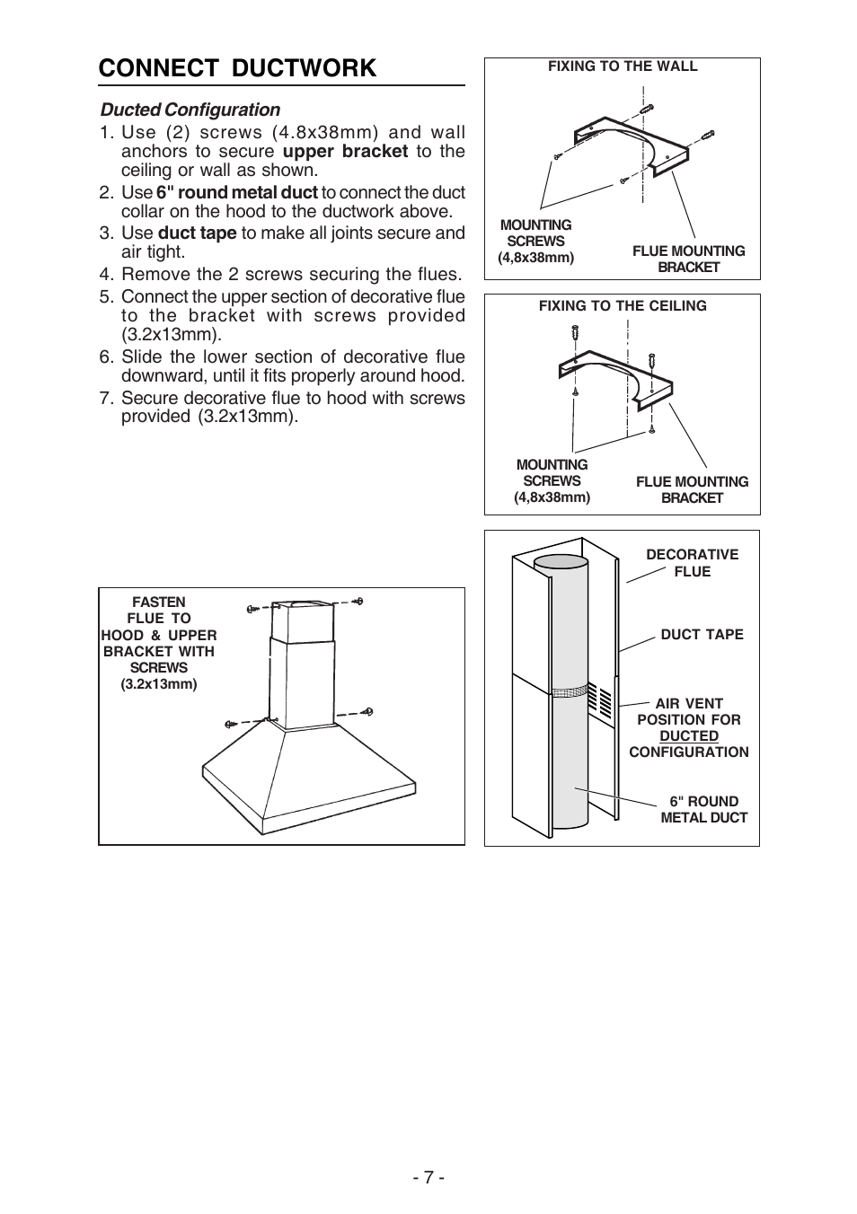 Connect ductwork | NuTone NP61000 User Manual | Page 7 / 36