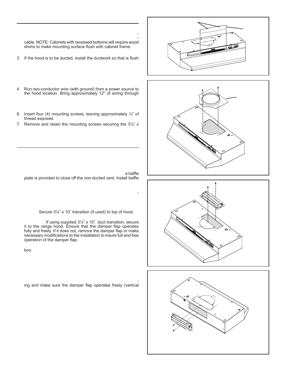 Preparation, Installation | NuTone NS6500 Series User Manual | Page 3 / 12