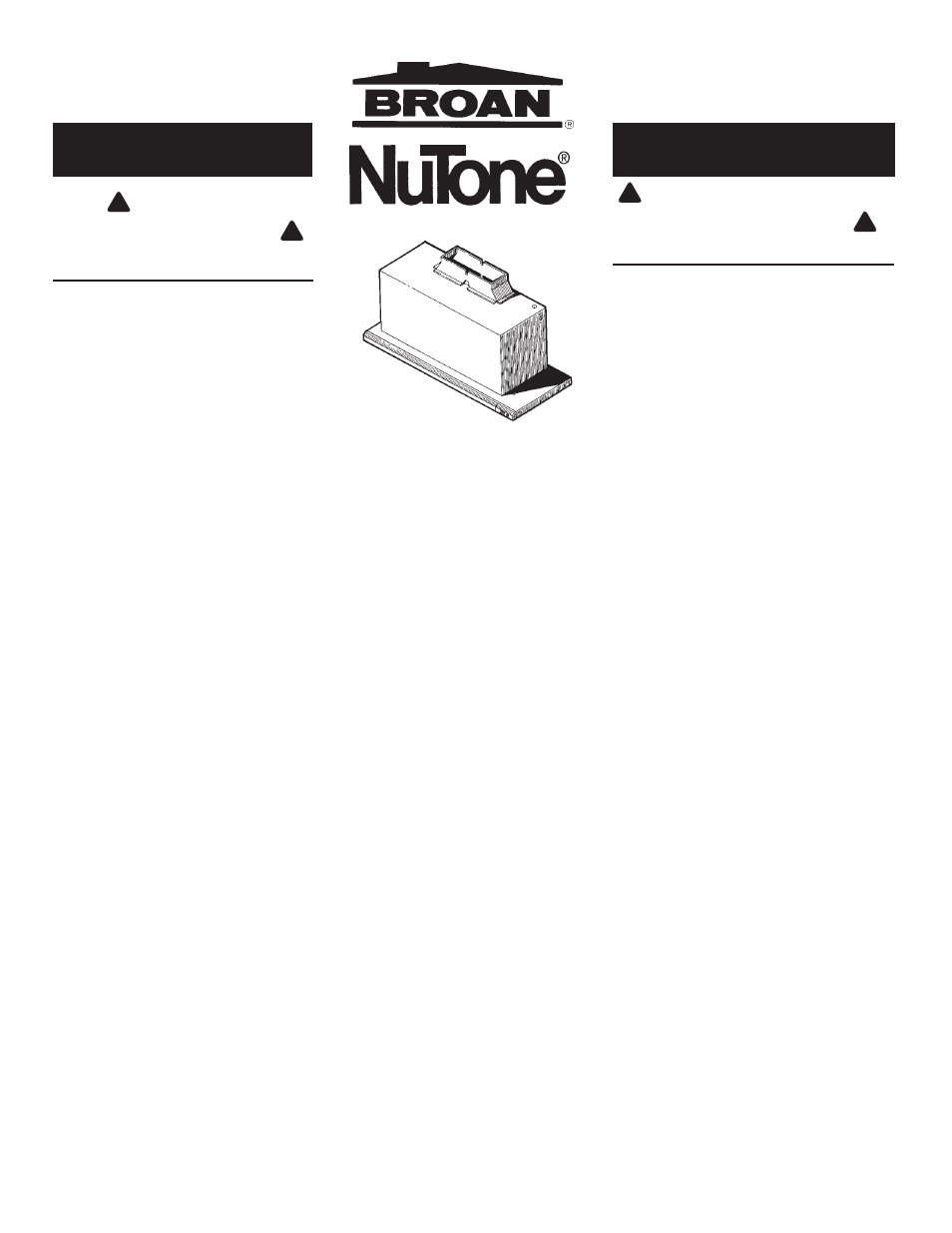 NuTone SILHOUETTE 1530 User Manual | 8 pages