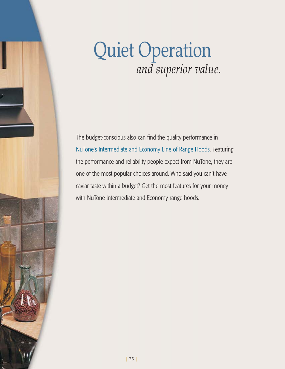 Quiet operation, And superior value | NuTone Ballista 61000 User Manual | Page 27 / 40