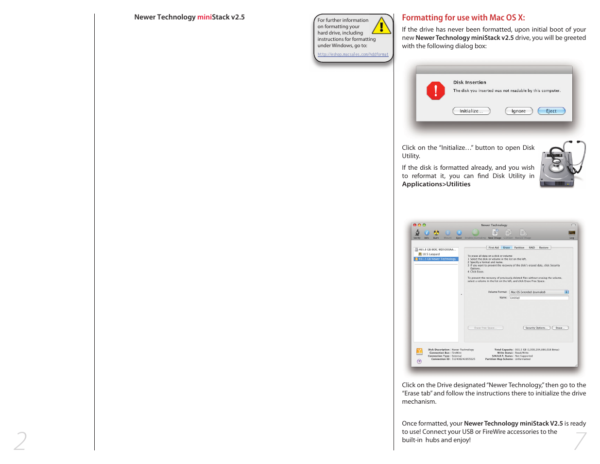 Newer Technology NWTMANMSV25ASSY User Manual | Page 7 / 20