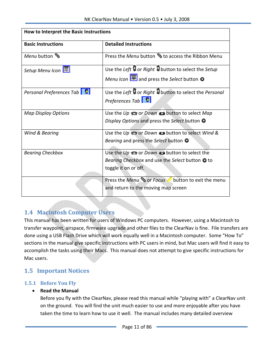 Nielsen-Kellerman ClearNav User Manual | Page 11 / 86