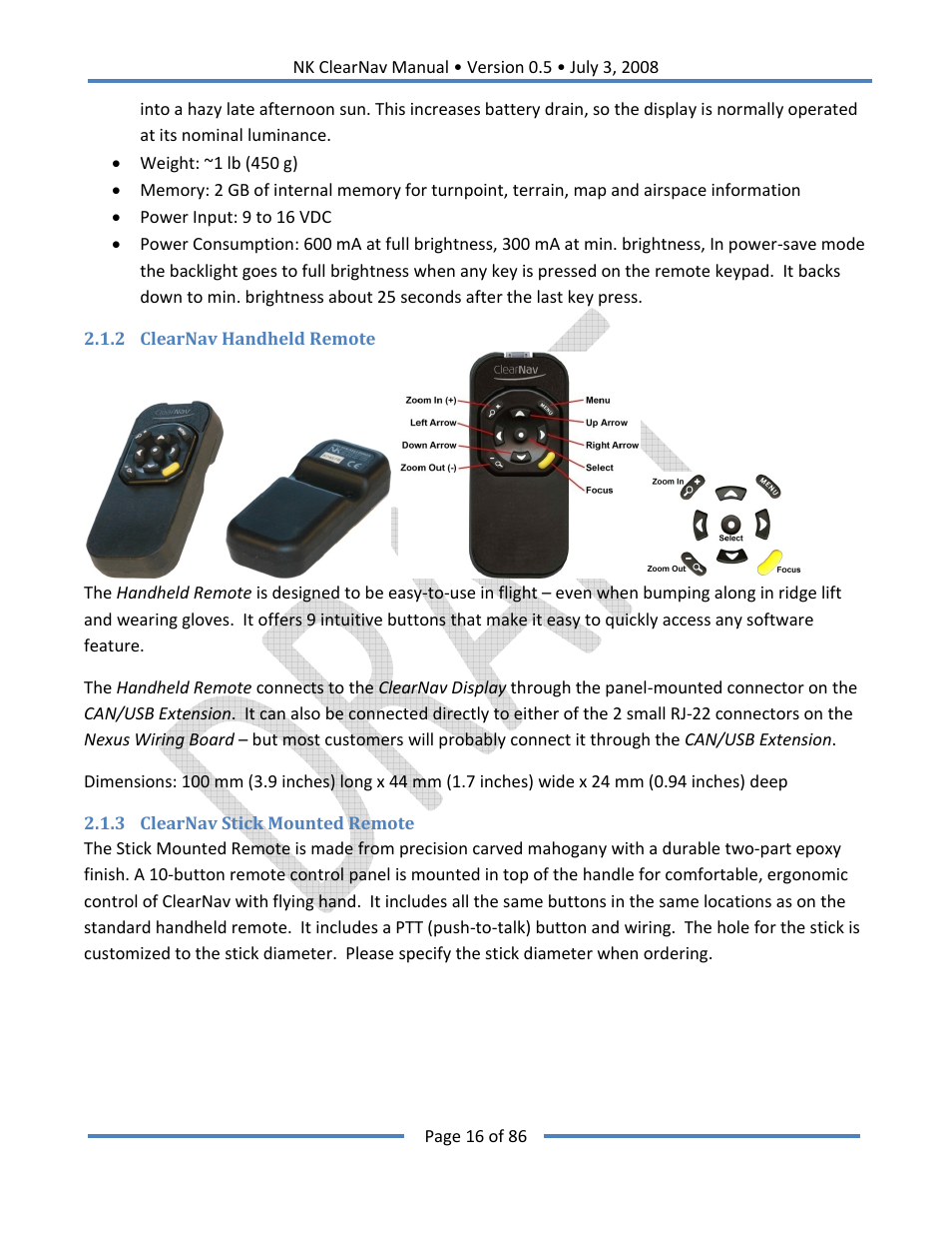 Nielsen-Kellerman ClearNav User Manual | Page 16 / 86