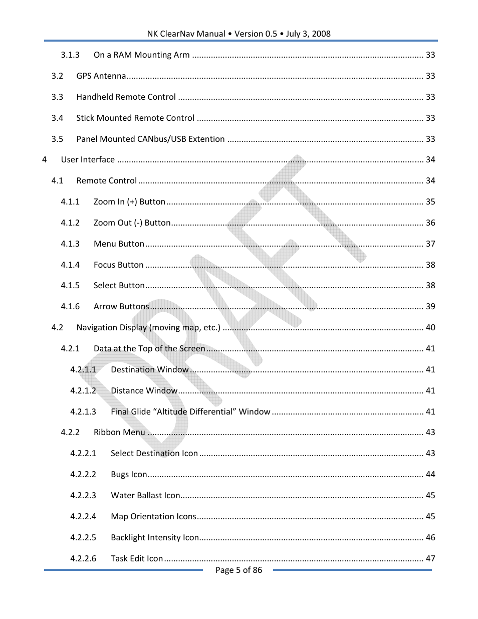 Nielsen-Kellerman ClearNav User Manual | Page 5 / 86
