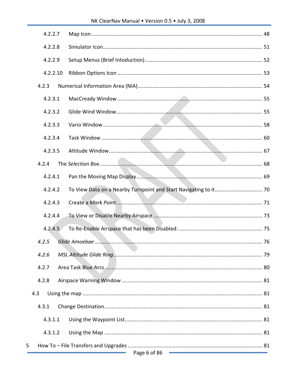 Nielsen-Kellerman ClearNav User Manual | Page 6 / 86