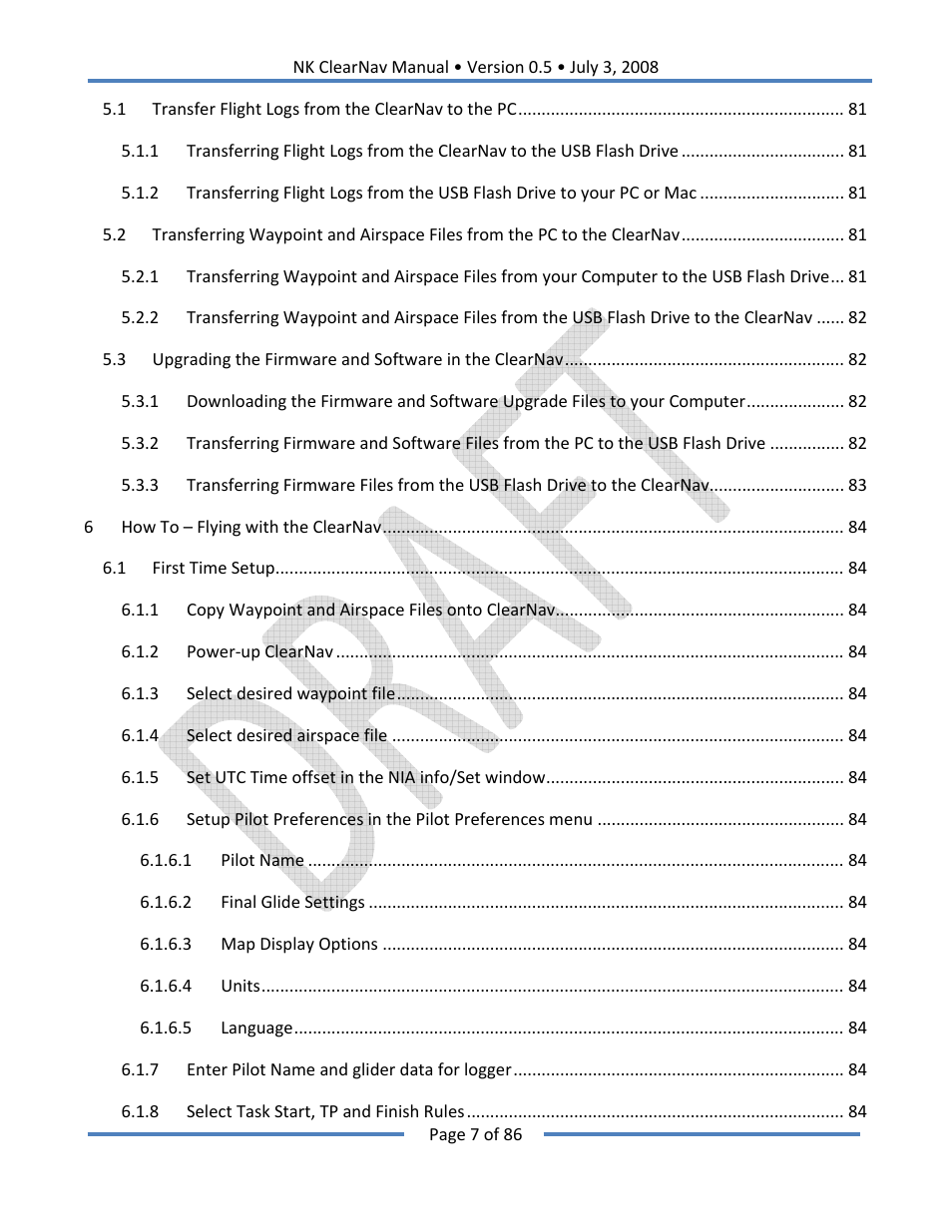 Nielsen-Kellerman ClearNav User Manual | Page 7 / 86