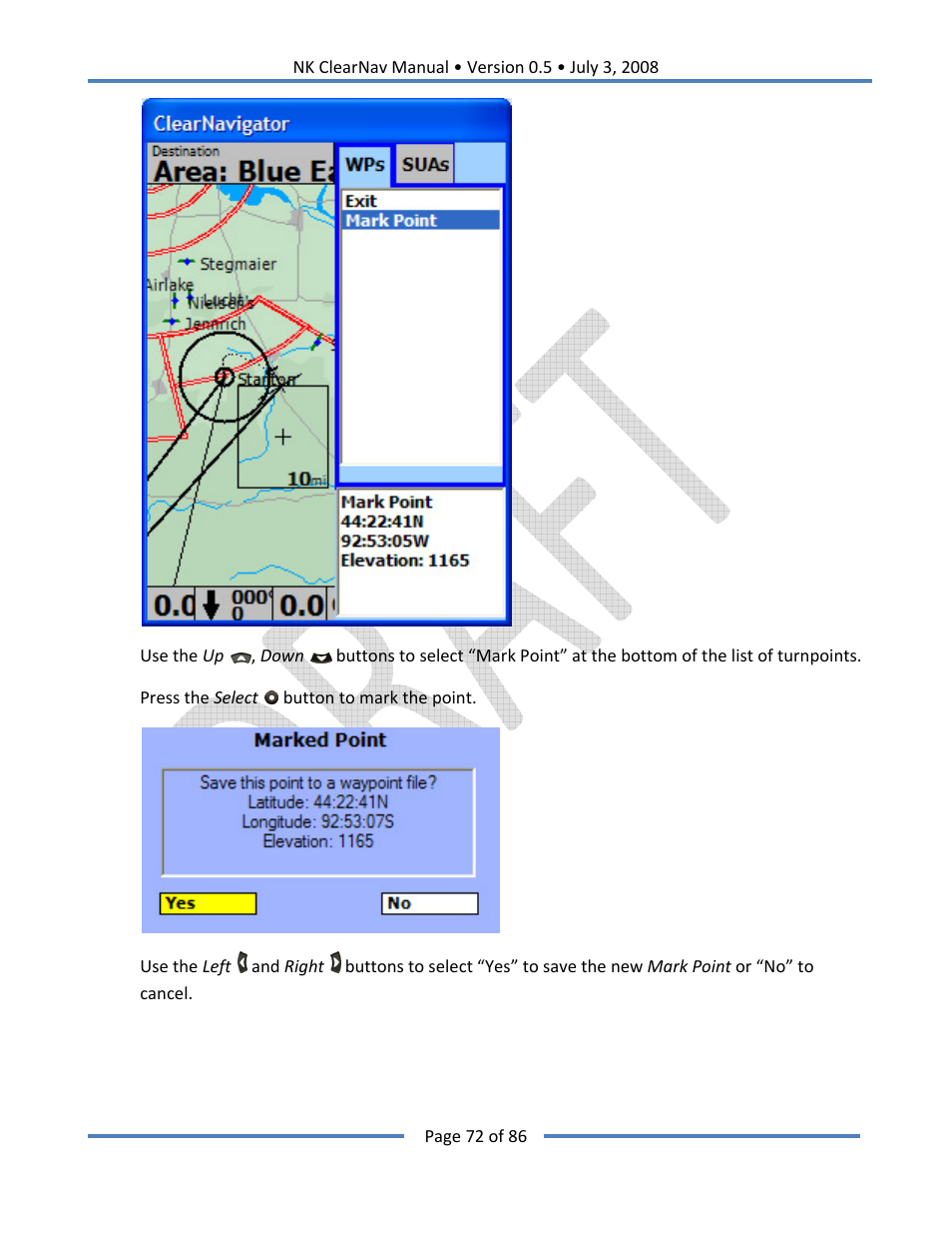 Nielsen-Kellerman ClearNav User Manual | Page 72 / 86