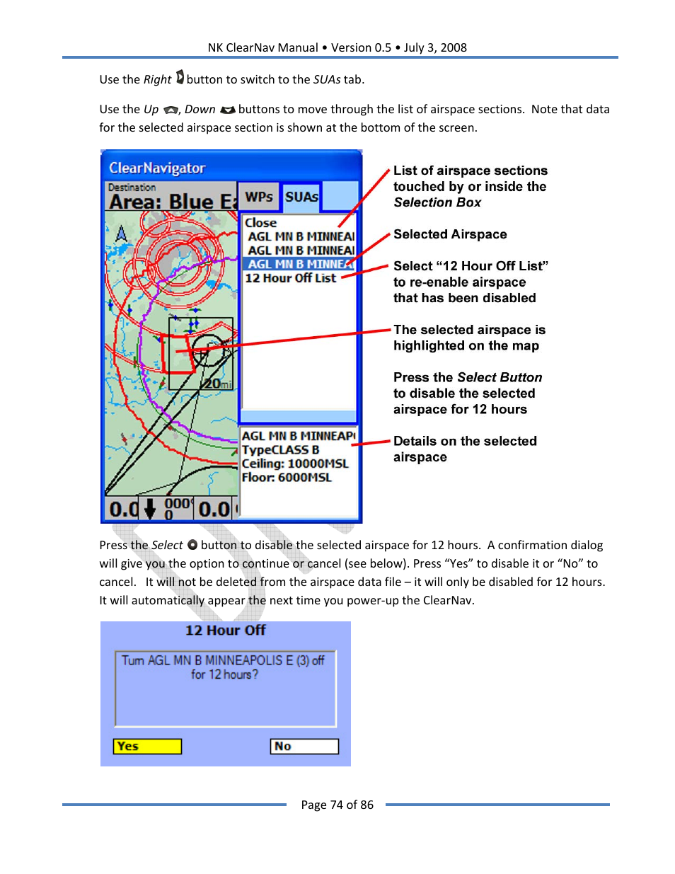 Nielsen-Kellerman ClearNav User Manual | Page 74 / 86