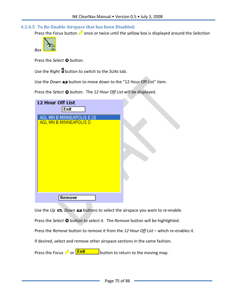 Nielsen-Kellerman ClearNav User Manual | Page 75 / 86