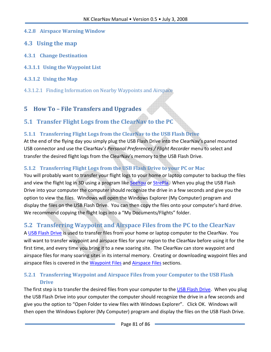 Nielsen-Kellerman ClearNav User Manual | Page 81 / 86