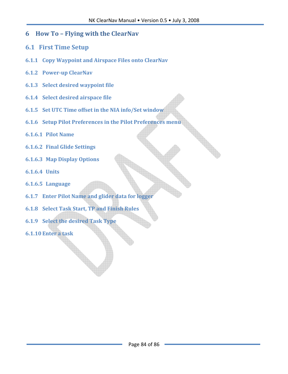 Nielsen-Kellerman ClearNav User Manual | Page 84 / 86