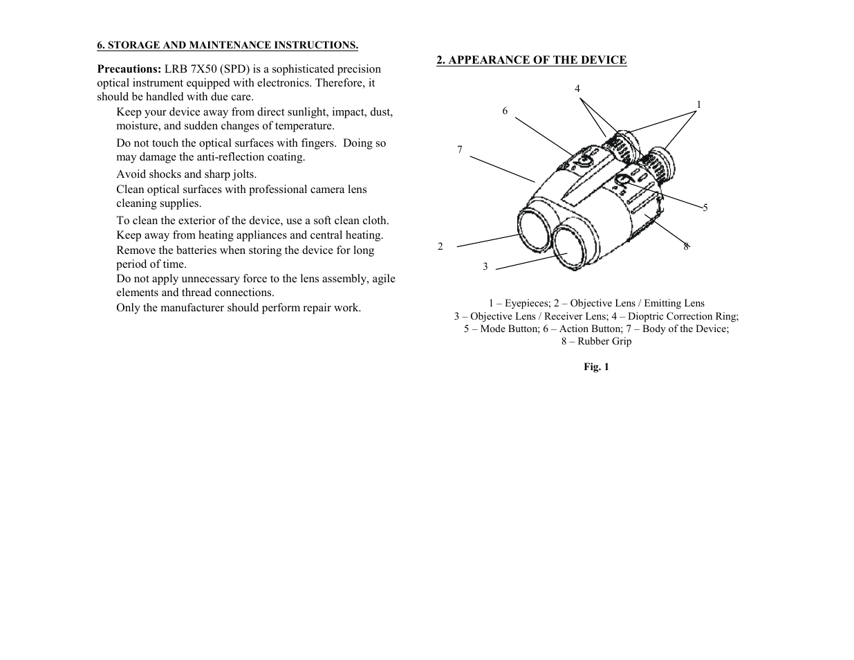 Newcon Optik NEWCON LRB 7X50 User Manual | Page 5 / 10