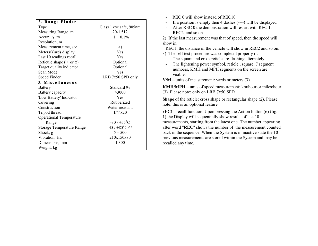 Newcon Optik NEWCON LRB 7X50 User Manual | Page 8 / 10