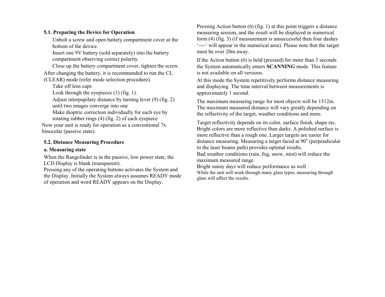 Newcon Optik LASER RANGE FINDER LRB 7X50 User Manual | Page 10 / 10