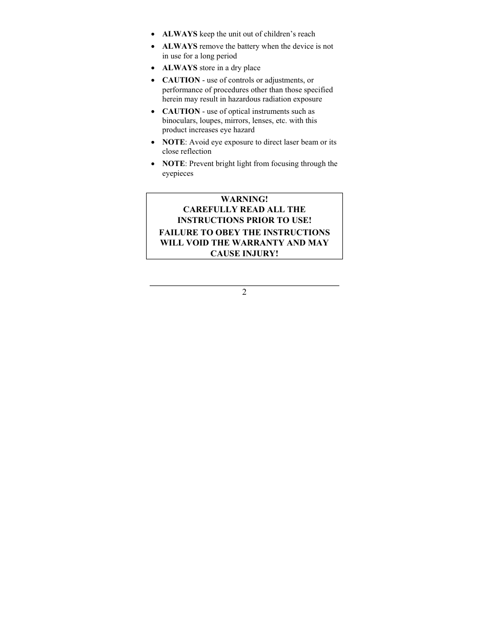 Newcon Optik LRB 4000CI User Manual | Page 3 / 36