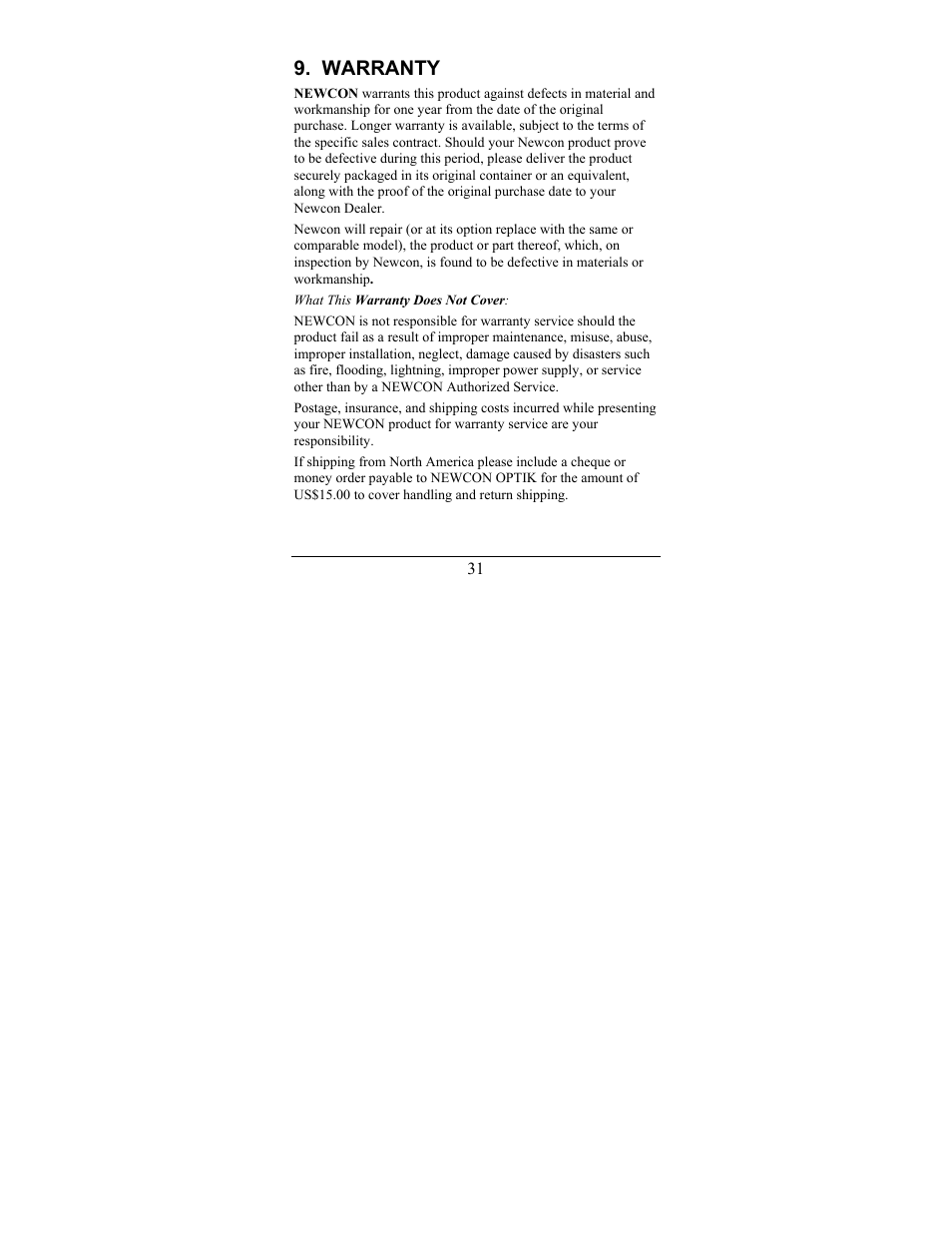 Newcon Optik LRB 4000CI User Manual | Page 32 / 36