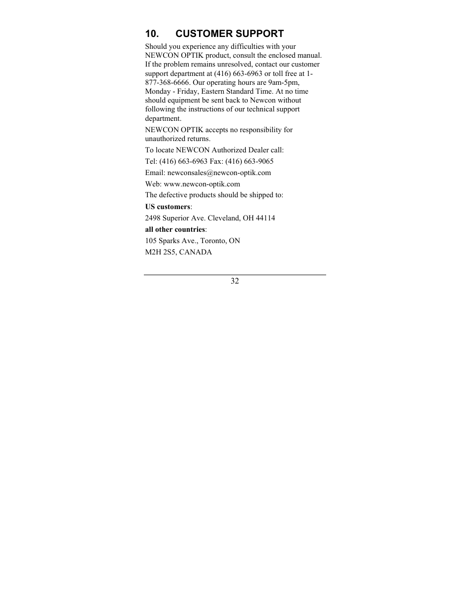 Newcon Optik LRB 4000CI User Manual | Page 33 / 36