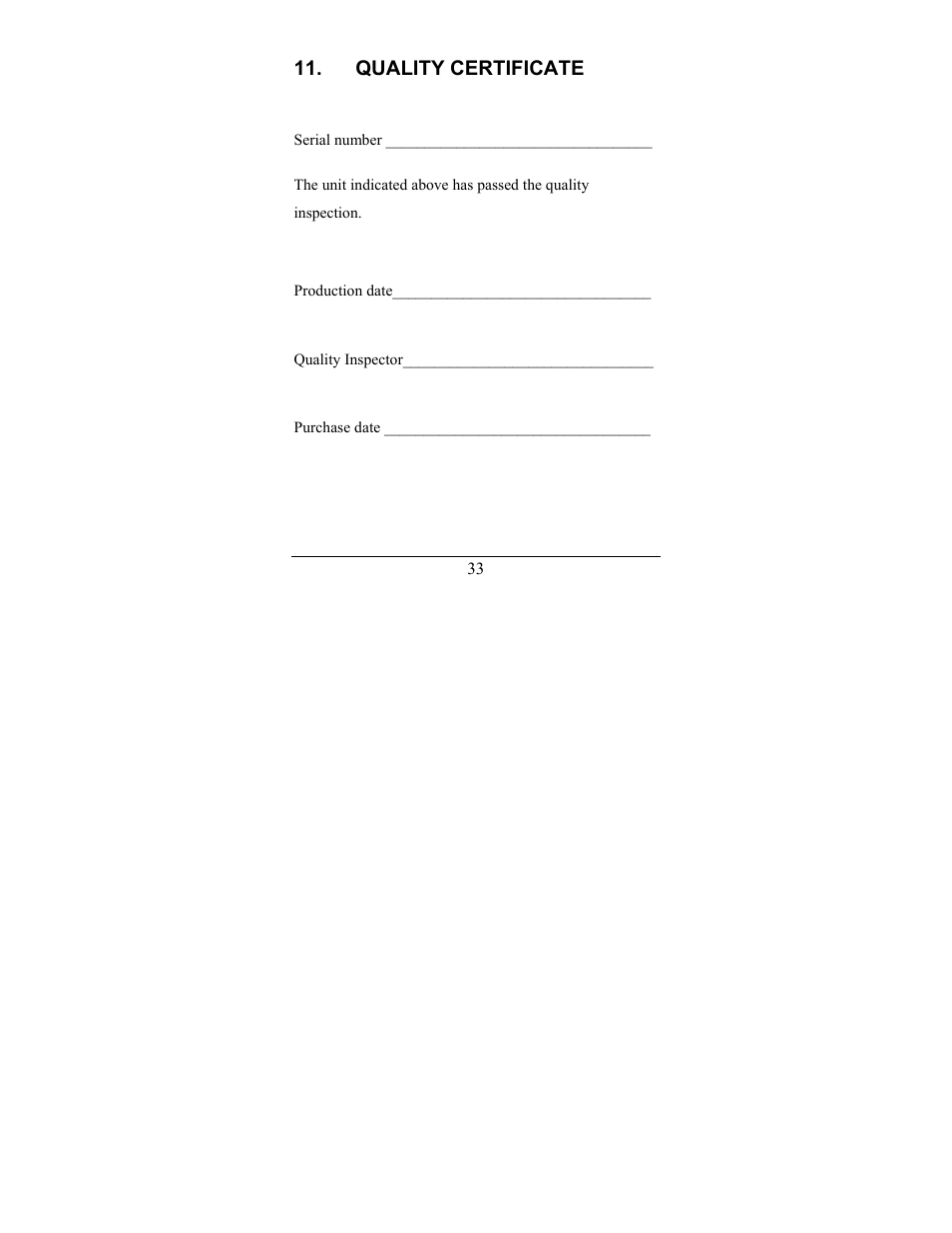 Quality certificate | Newcon Optik LRB 4000CI User Manual | Page 34 / 36