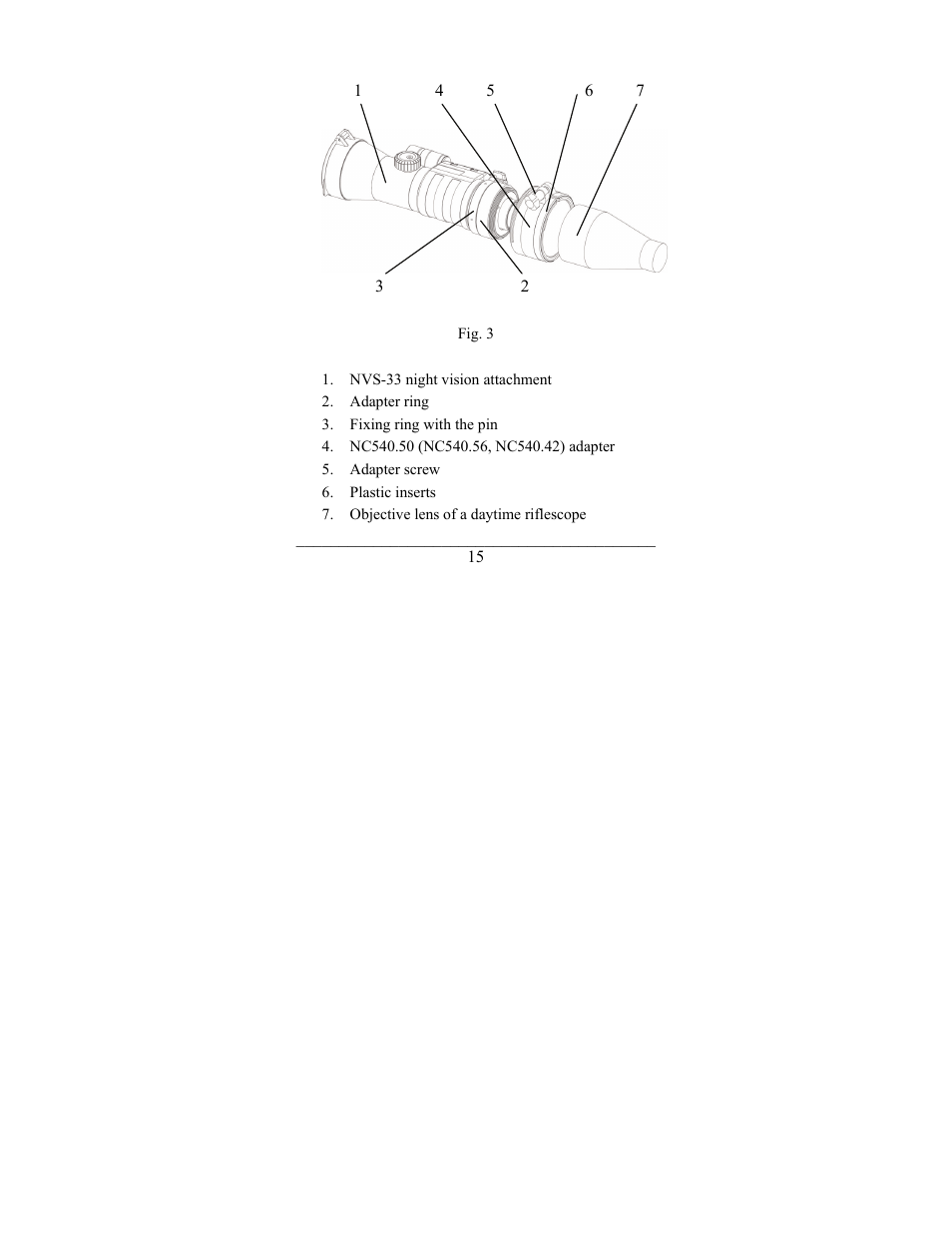 Newcon Optik NIGHT VISION ATTACHMENT NVS-33 User Manual | Page 15 / 40