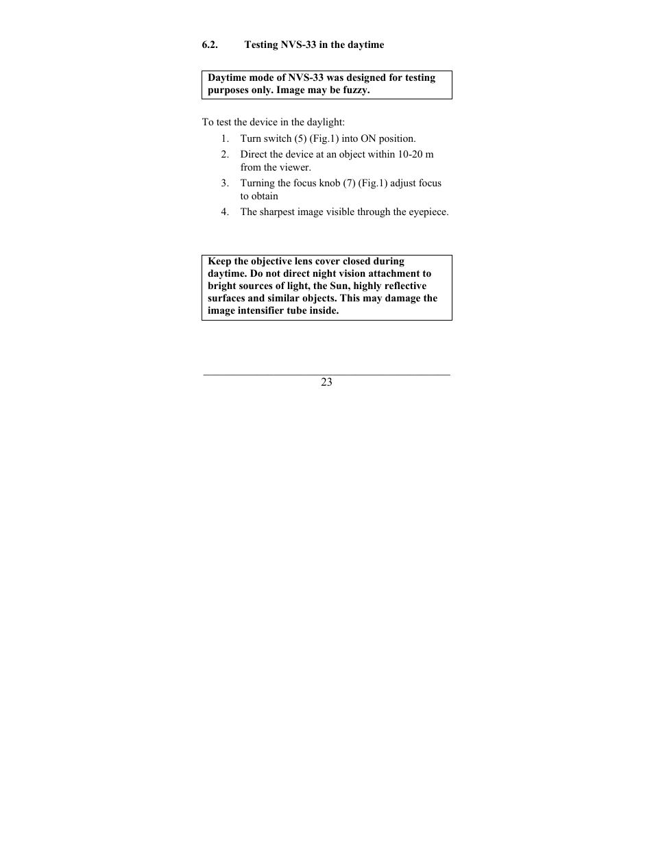 Newcon Optik NIGHT VISION ATTACHMENT NVS-33 User Manual | Page 23 / 40