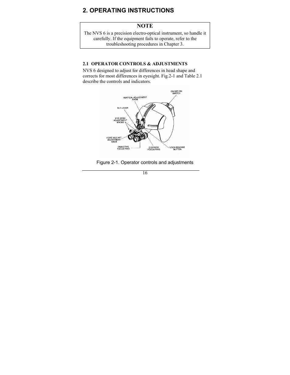 Operating instructions | Newcon Optik NVS 6 User Manual | Page 17 / 44