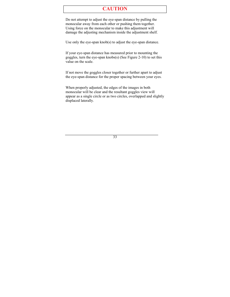 Caution | Newcon Optik NVS 6 User Manual | Page 34 / 44