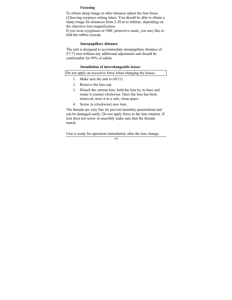 Newcon Optik NVS 7-4X User Manual | Page 17 / 24