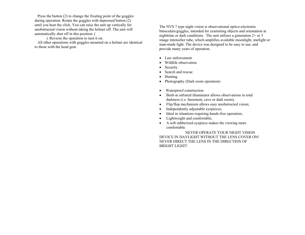 Newcon Optik NVS 7 User Manual | Page 5 / 10