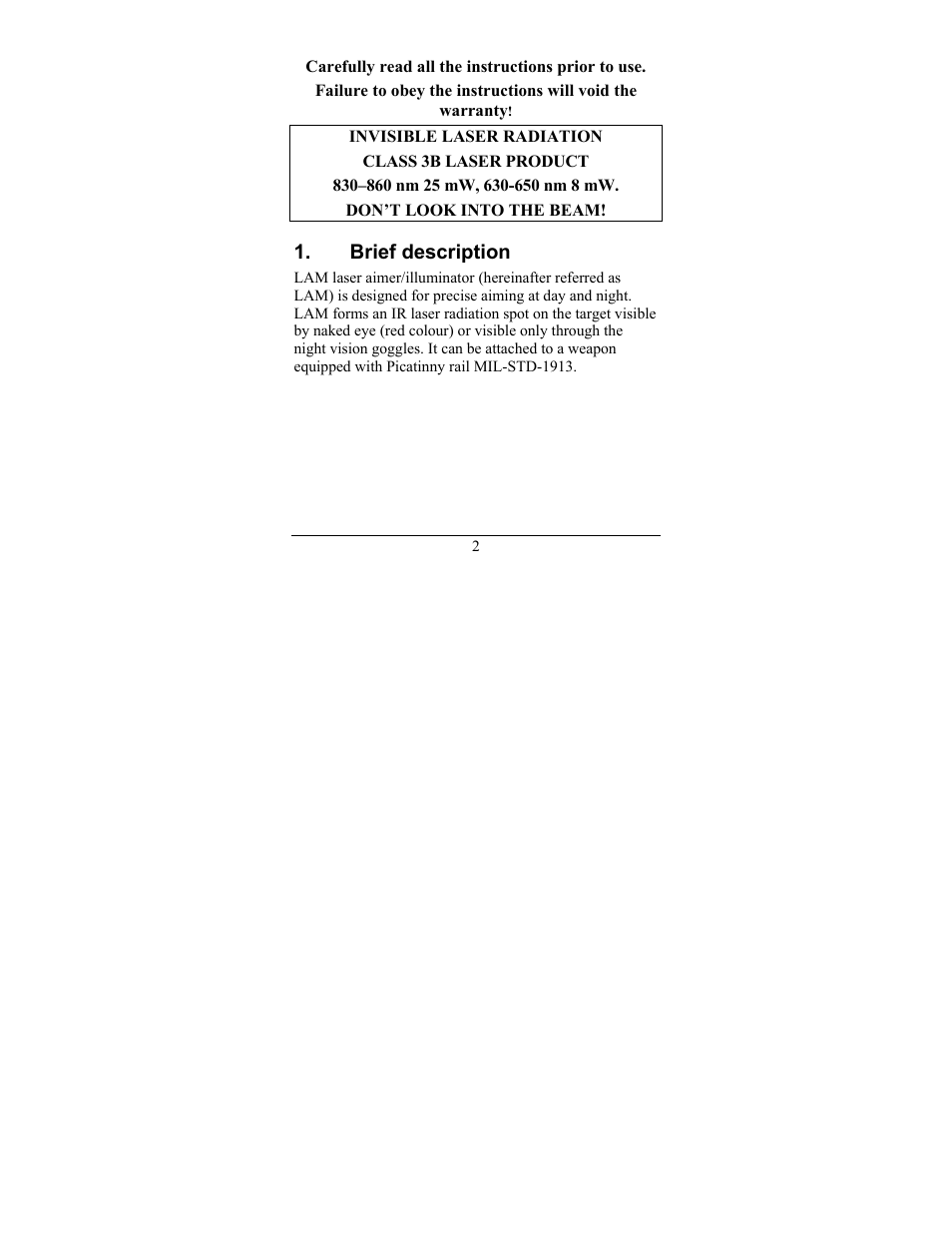 Newcon Optik LAM 3 IR User Manual | Page 6 / 32