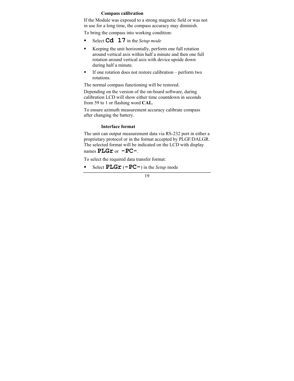 Cd 17, Plgr | Newcon Optik LRF MOD 4EC User Manual | Page 22 / 40
