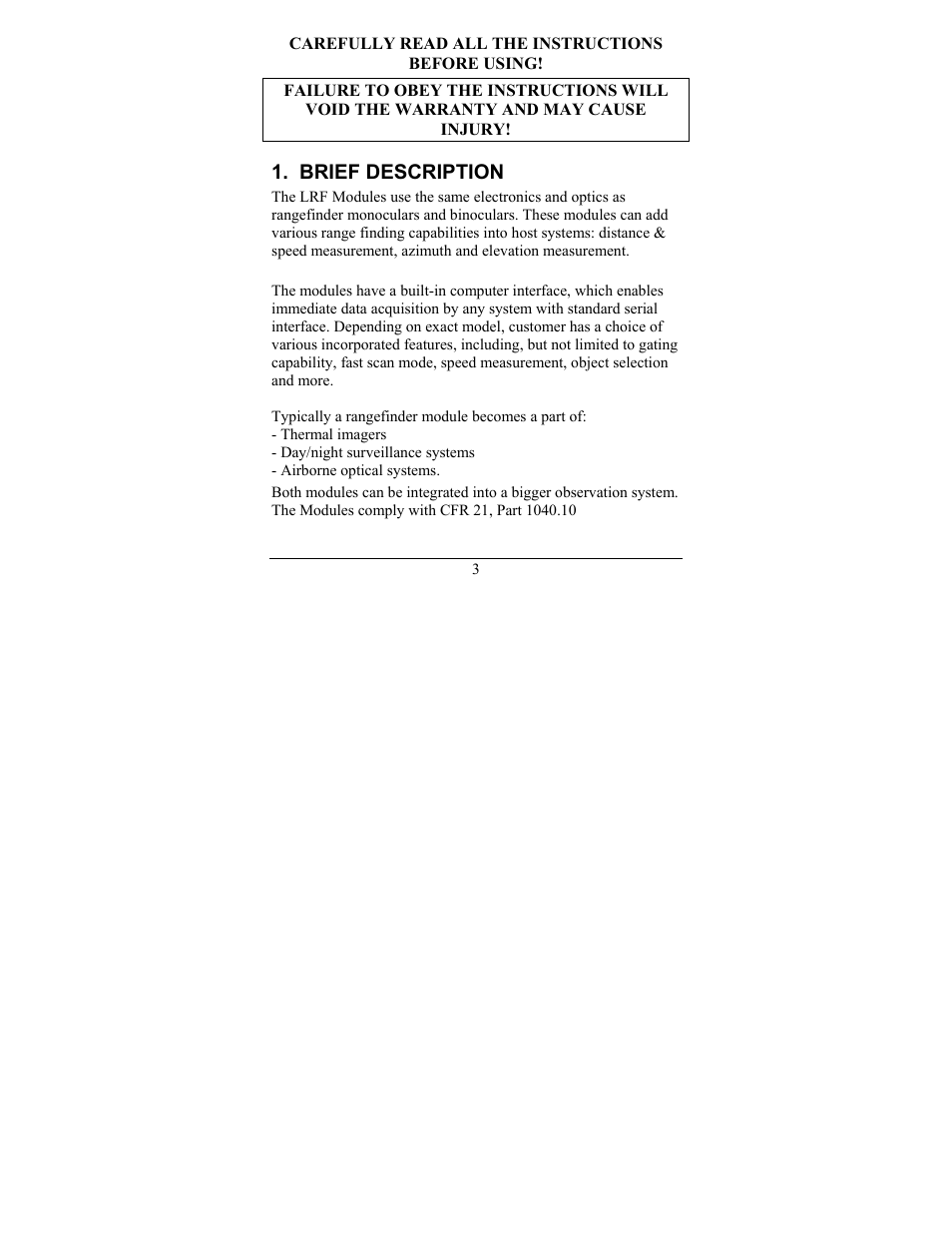 Newcon Optik LRF MOD 4EC User Manual | Page 6 / 40