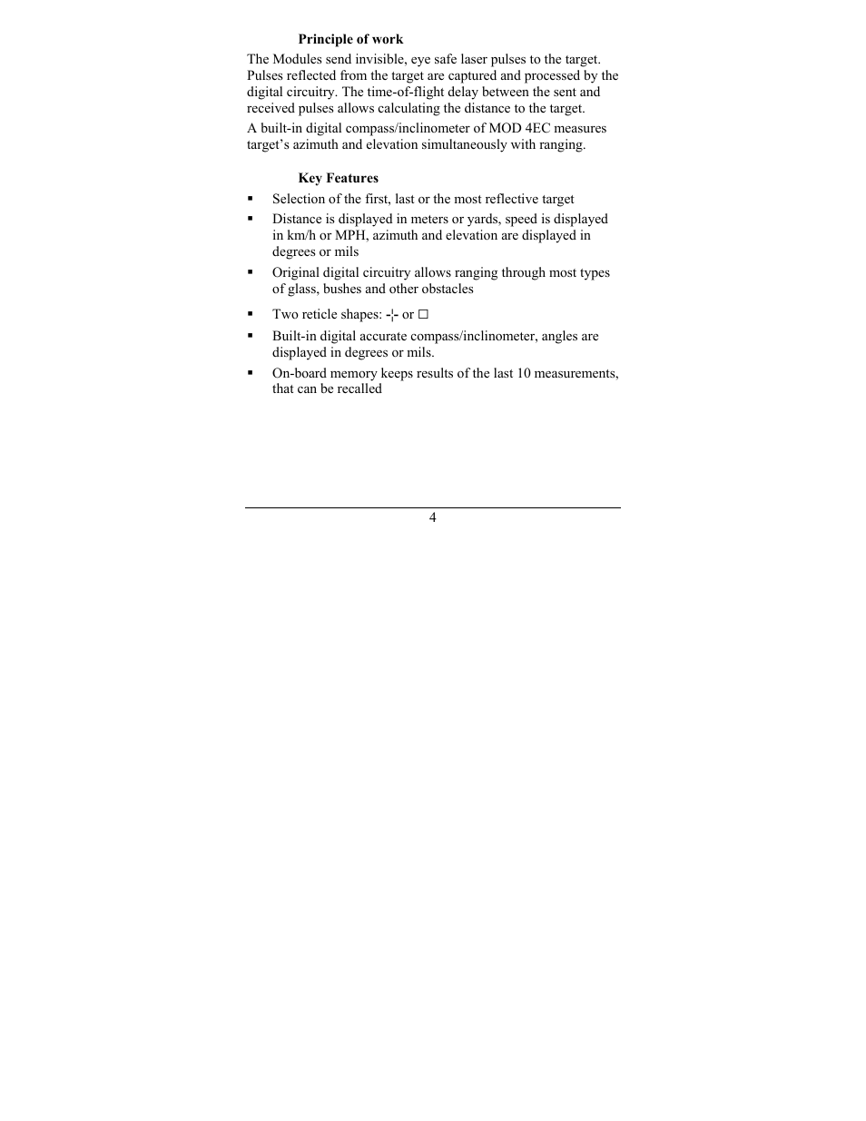 Newcon Optik LRF MOD 4EC User Manual | Page 7 / 40