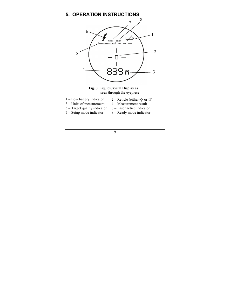 Operation instructions | Newcon Optik NEWCON LRM1500SPD User Manual | Page 12 / 24