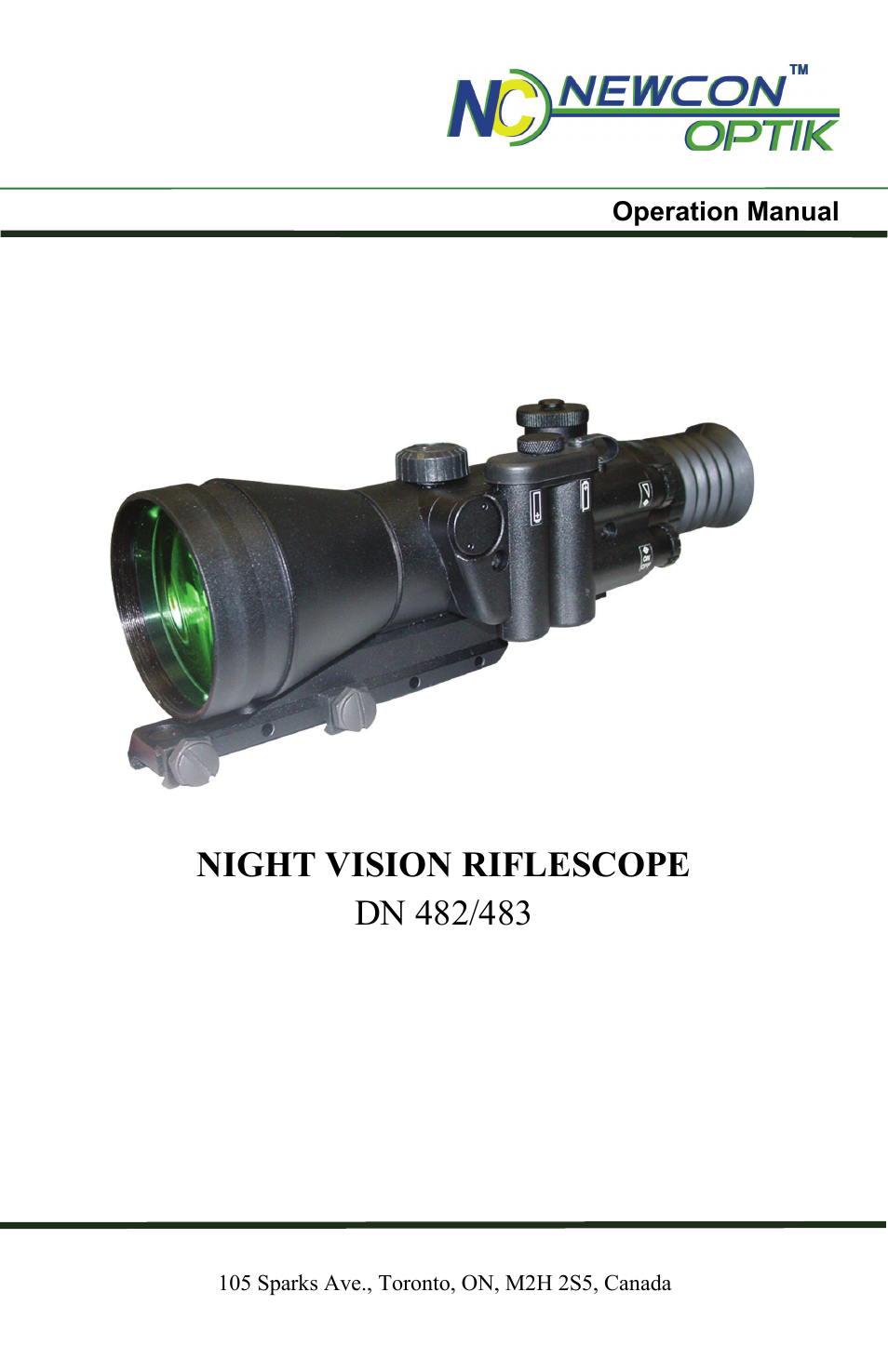 Newcon Optik DN483 User Manual | 16 pages