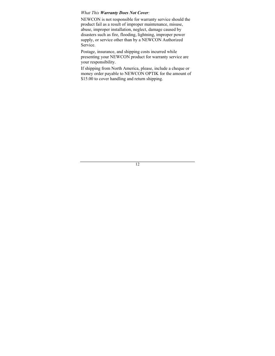Newcon Optik 150 User Manual | Page 16 / 20