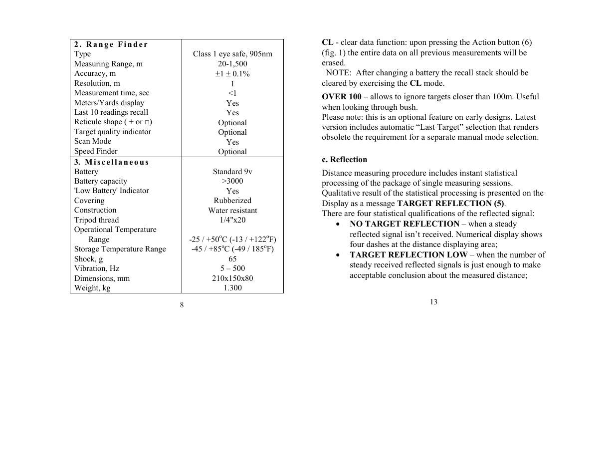 Newcon Optik LRB 7x50 User Manual | Page 8 / 10