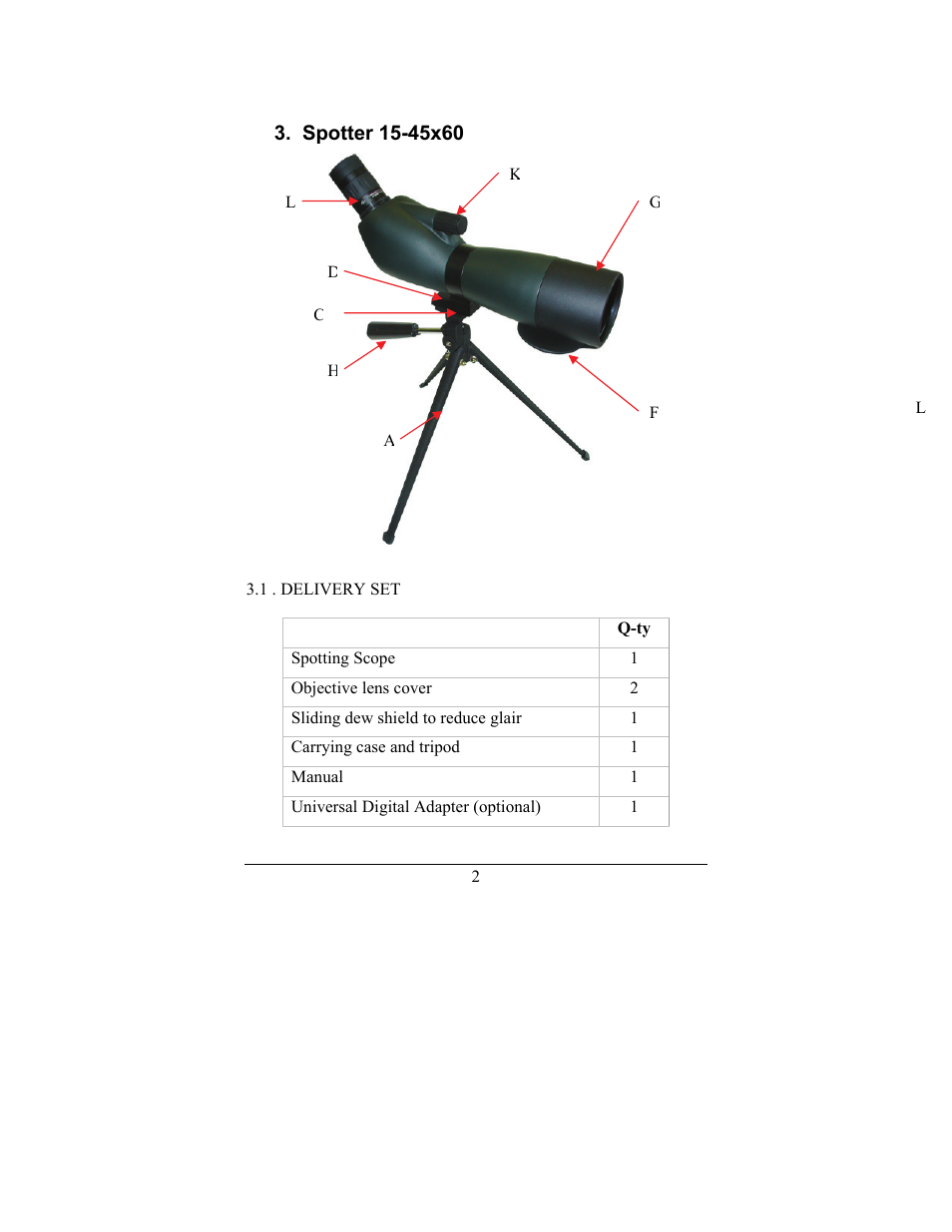 Newcon Optik SPOTTING SCOPE 15-45X60 User Manual | Page 4 / 8
