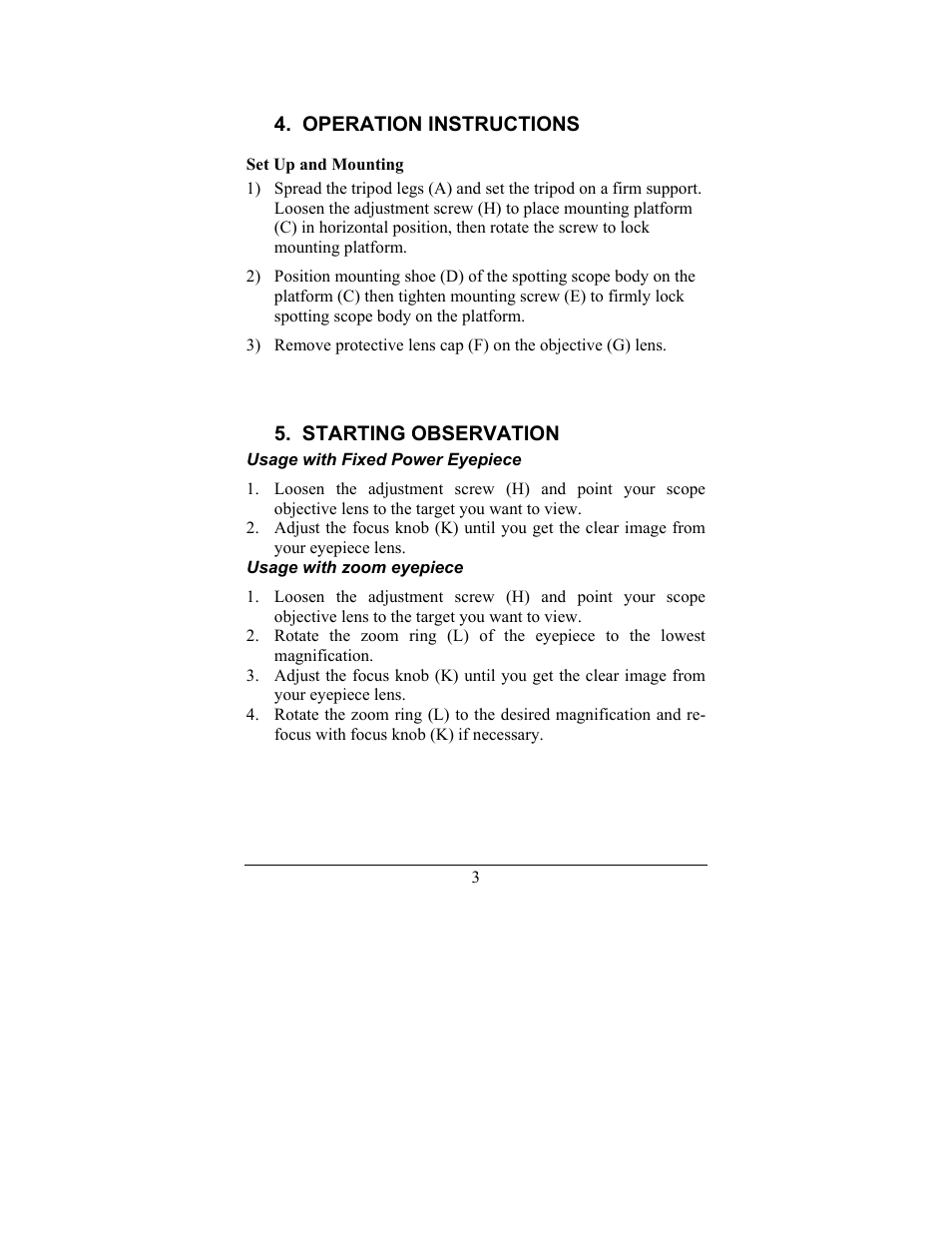 Newcon Optik SPOTTING SCOPE 15-45X60 User Manual | Page 5 / 8